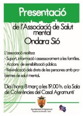 ASSOCIACIÓ DE SALUT MENTAL ONDARA SIÓ