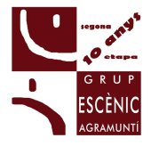 Logo 10 anys Grup Escènic Agramuntí