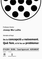 Cartell Conferència de la concepció al naixement