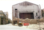 ENDERROCAMENT DE LA SALA DEL TEATRE DEL CASAL AGRAMUNTÍ,  JULIOL DE 2001